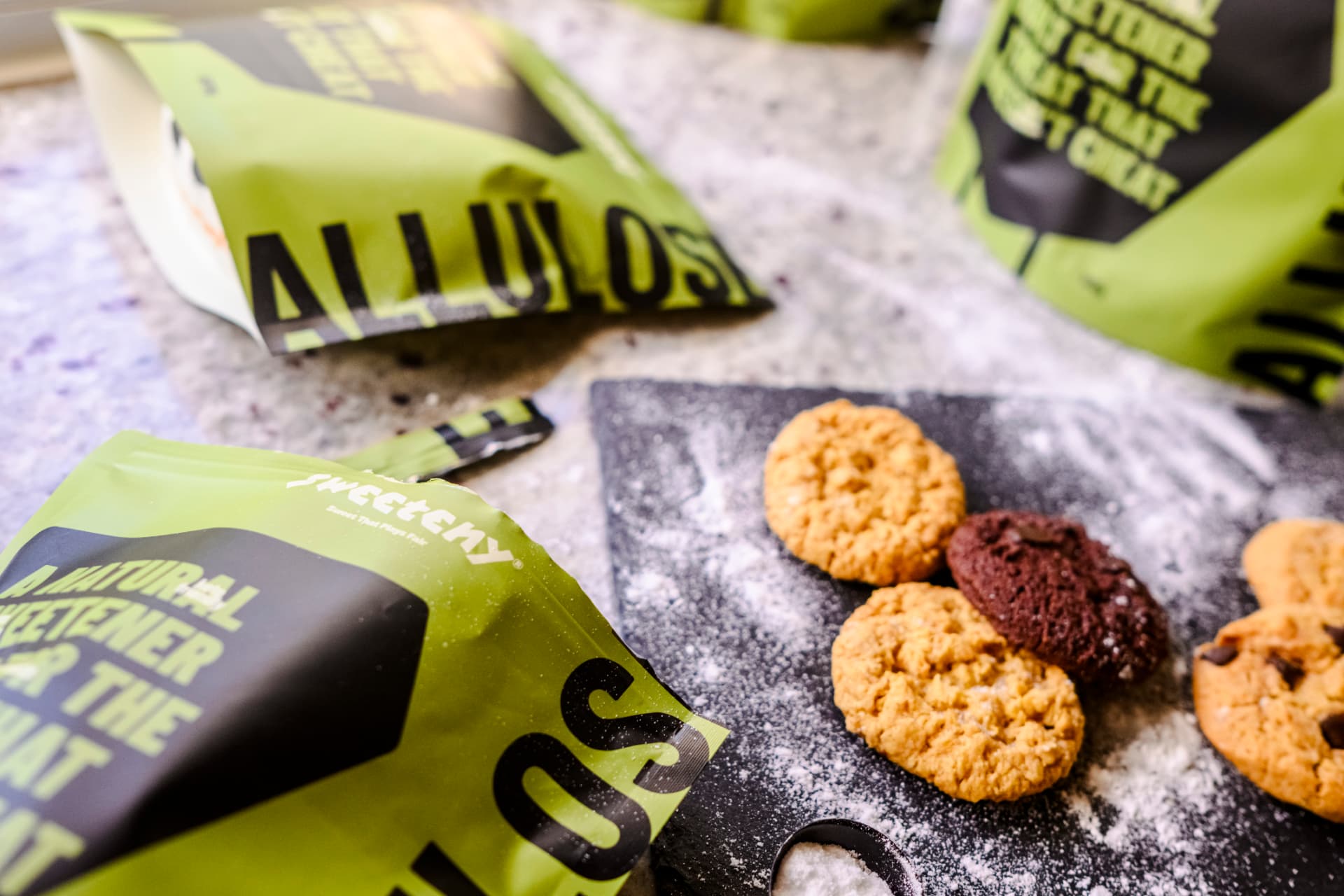 Almond Crinkle Cookies